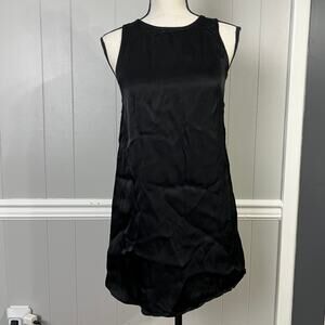 Black Swan XS Black Sleeveless Slip Dress Viscose